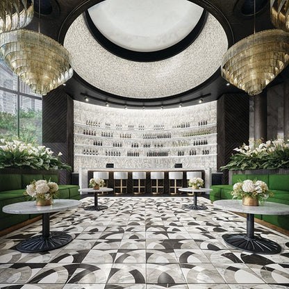 Daltile-Eclessia-Marble-12-x-12-Polished-Natural-stone-Arches-Mosaic-Cristallo-Blend