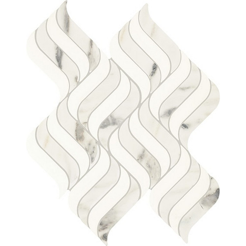 Daltile-Eclessia-Marble-14-x-18-Polished-Natural-stone-Wave-Mosaic-Arabescato-Argento-Blend