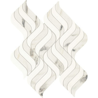 Daltile-Eclessia-Marble-14-x-18-Polished-Natural-stone-Wave-Mosaic-Arabescato-Argento-Blend
