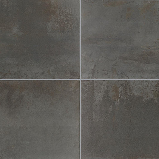 Daltile Emergent 12" x 24" Light Polished Porcelain Floor Tile, Aluminum, 11.62" x 23.37"