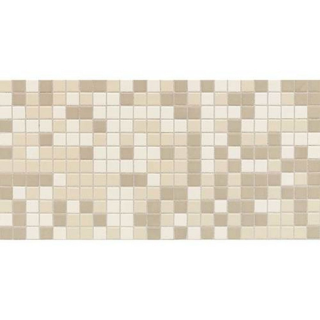 Daltile Keystones 12" x 24" Matte Porcelain 1" Straight Joint Blend Mosaic, Beach Blend, 12" x 24"