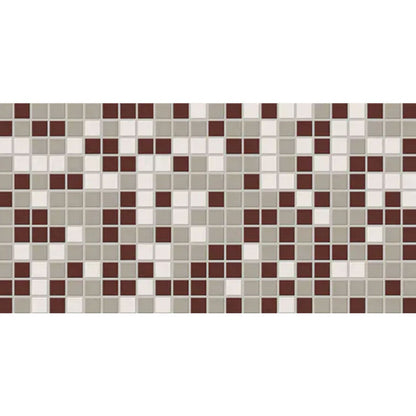 Daltile Keystones 12" x 24" Matte Porcelain 1" Straight Joint Blend Mosaic, Maple Blend, 12" x 24"