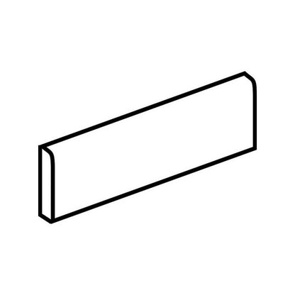 Daltile Delegate 3" x 24" Matte Porcelain Floor Bullnose, Off White, 3" x 24"