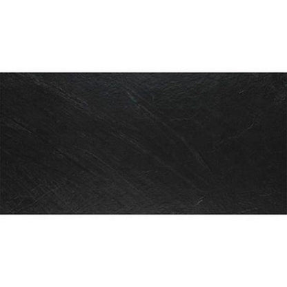 Daltile Delegate 12" x 24" Rectified Matte Porcelain Floor Tile, Black, 11.62" x 23.37"