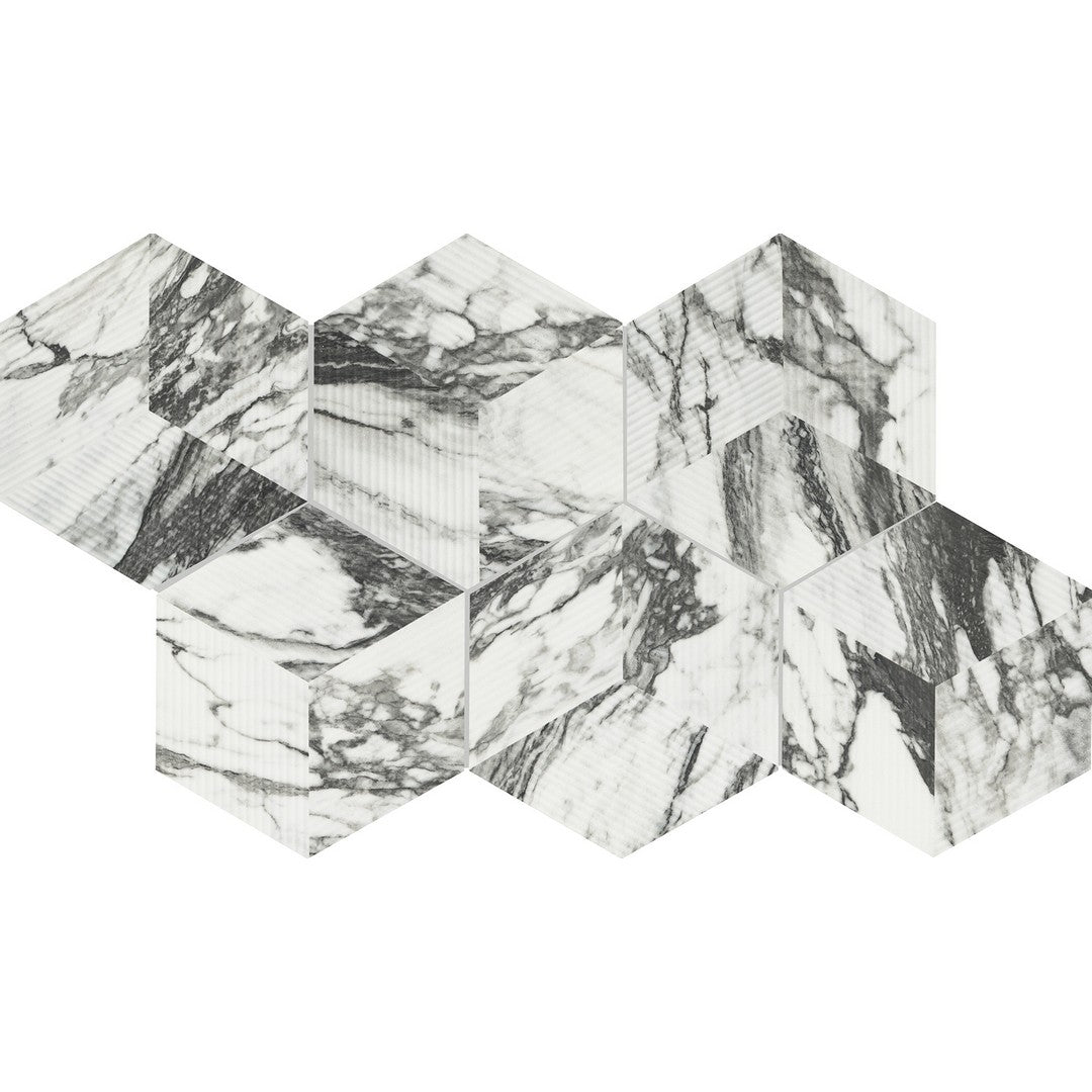 Daltile Divinium 8" x 9" Matte Porcelain Hexagon Microban Floor Tile, Calypso, 7.87" x 9.06"