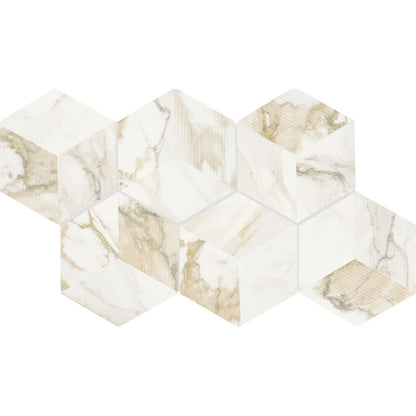 Daltile Divinium 8" x 9" Matte Porcelain Hexagon Microban Floor Tile, Nova, 7.87" x 9.06"