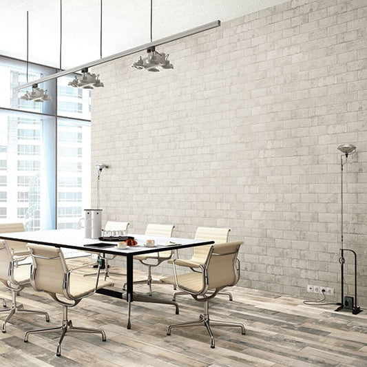Daltile Brickwork 4" x 8" Matte Porcelain Paver Floor Tile, Terrace Distressed, 4" x 7.93"