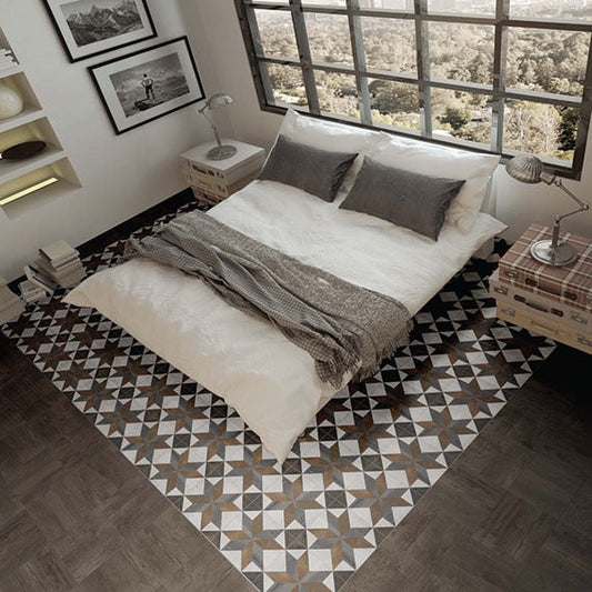 Daltile Choreo 10" x 10" Matte Porcelain Floor Tile, Medley, 10" x 10"