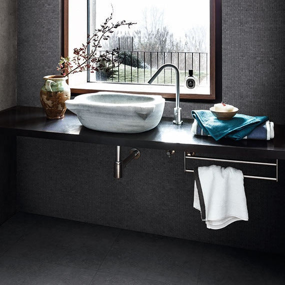 Daltile Diplomacy 24" x 24" Rectified Matte Porcelain Floor Tile, Dark Grey, 23.43" x 23.43"