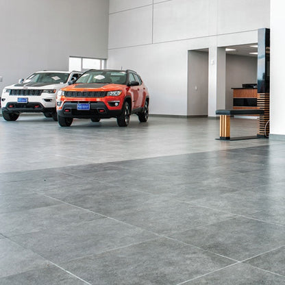 Daltile Haut Monde 12" x 24" Rectified Light Polished Porcelain Floor Tile, Nobility White, 11.62" x 23.37"