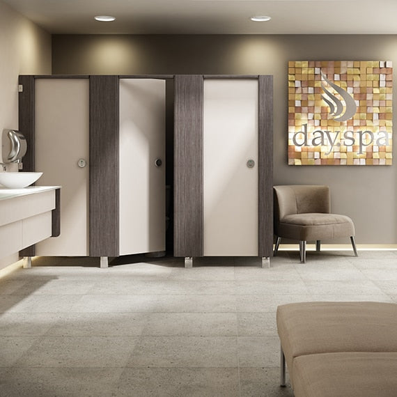 Daltile Industrial Park 24" x 24" Matte Porcelain Floor Tile, Charcoal Gray, 24" x 24"