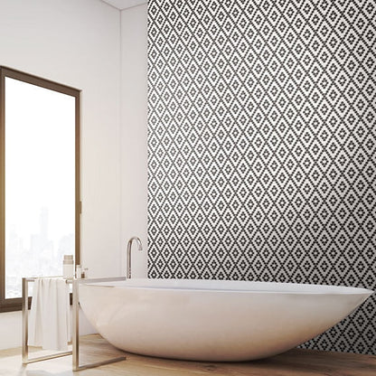 Daltile Keystone Clearface 12" x 12" Matte Porcelain 1" Straight Joint Mosaic, Clementine, 12" x 12"
