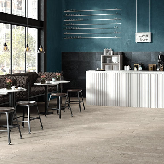 Daltile Society 6" x 12" Matte Porcelain Floor Cove Base, Union Smoke, 6" x 12"