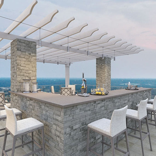 Daltile Stacked Stone 6" x 24" Natural Cleft Natural Stone Tile, Urban Fog, 6" x 23.68"