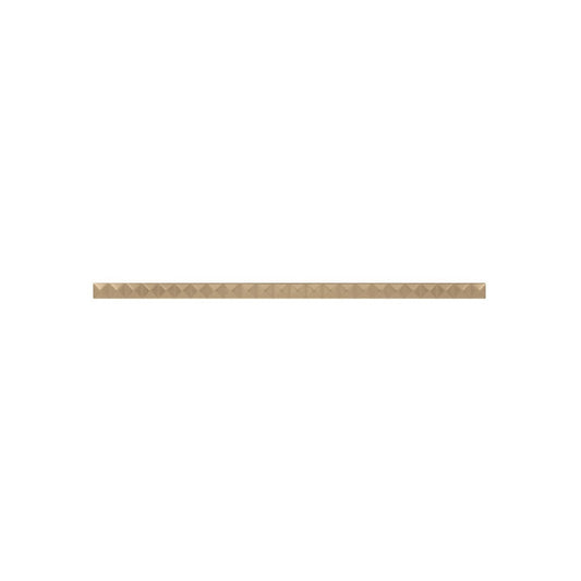 Daltile Electric 0.5" x 12" Satin Stone & Metal Diamond Liner Wall Trim