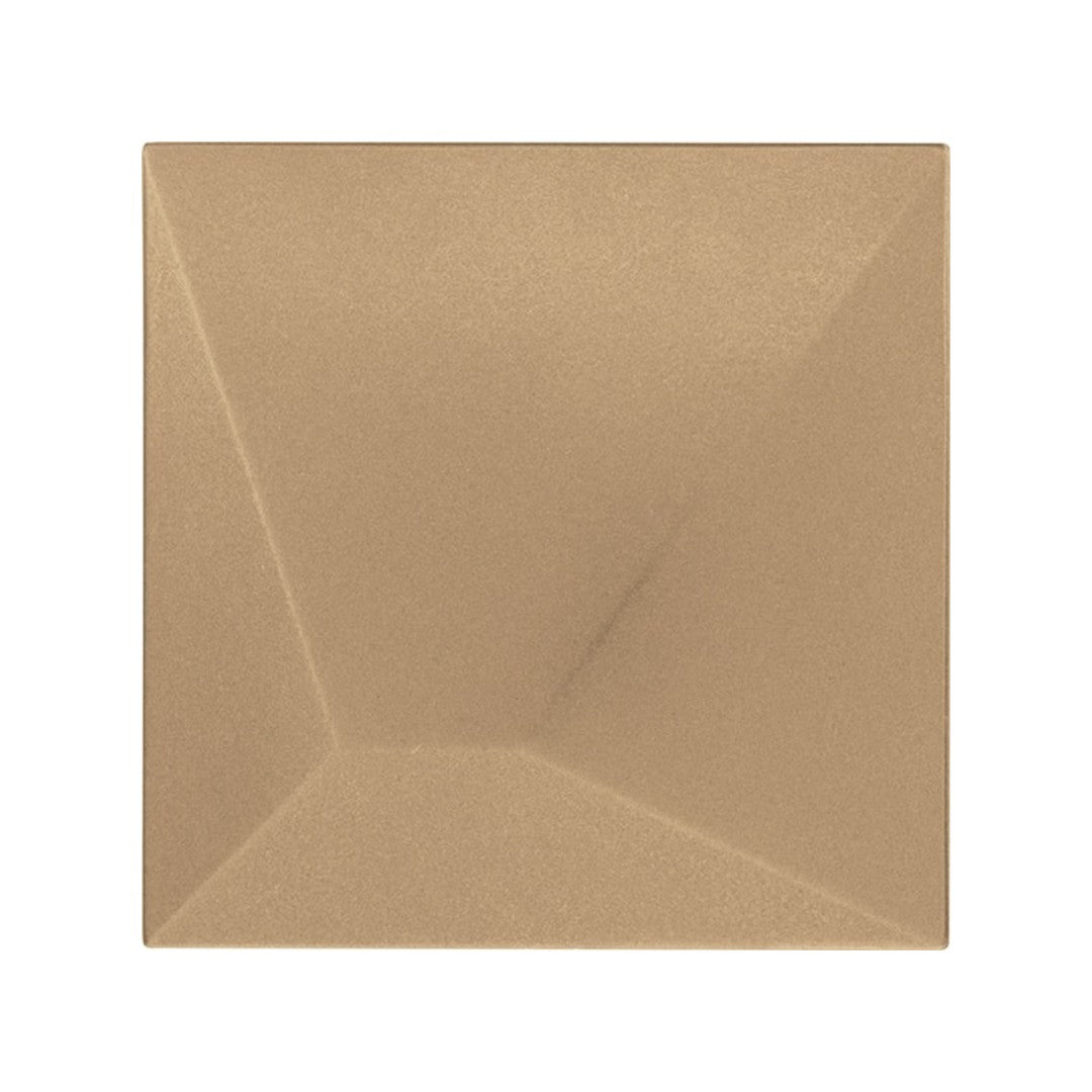 Daltile Electric 6" x 6" Satin Stone & Metal Apex Wall Tile, Shock Gold, 6" x 6"