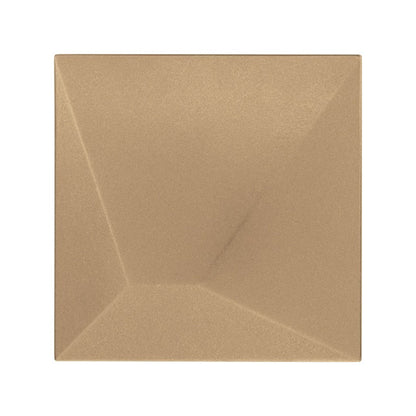 Daltile Electric 6" x 6" Satin Stone & Metal Apex Wall Tile, Shock Gold, 6" x 6"