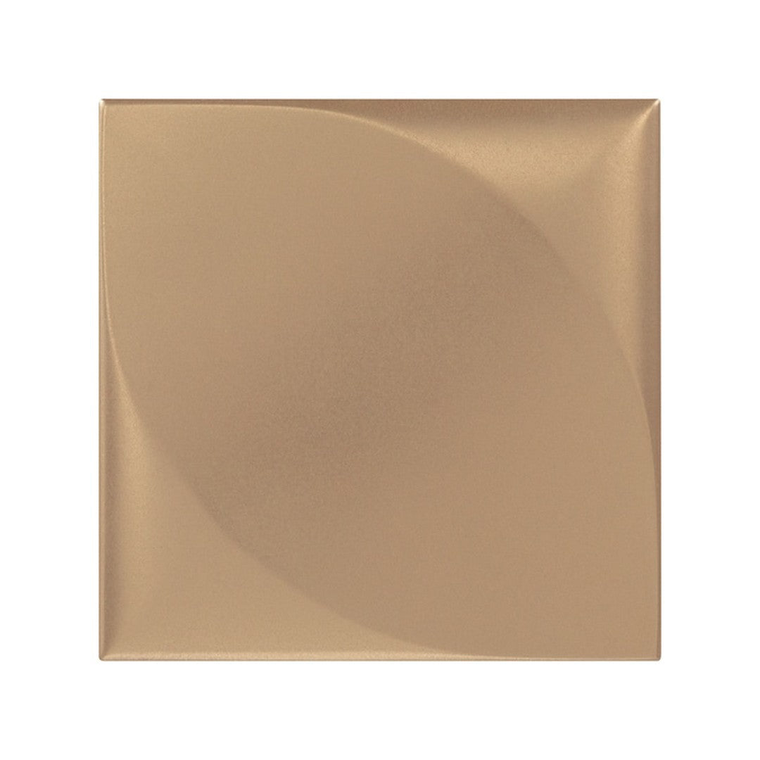 Daltile Electric 6" x 6" Satin Stone & Metal Petal Wall Tile, Shock Gold, 6" x 6"