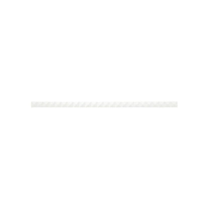 Daltile Electric 0.5" x 12" Satin Stone & Metal Diamond Liner Wall Trim, Joule White, 0.5" x 12"