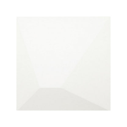 Daltile Electric 6" x 6" Satin Stone & Metal Apex Wall Tile, Joule White, 6" x 6"