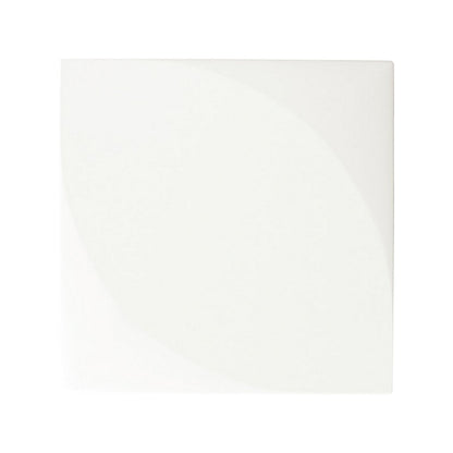 Daltile Electric 6" x 6" Satin Stone & Metal Petal Wall Tile, Joule White, 6" x 6"
