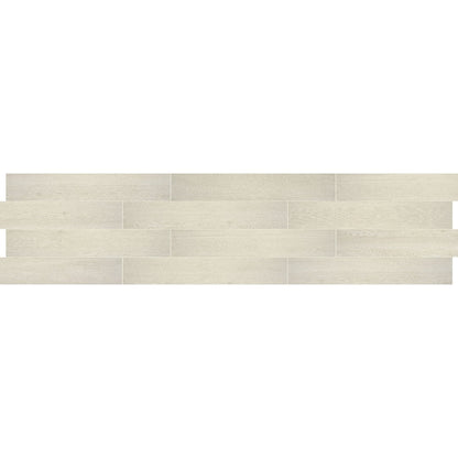 Daltile Emerson Wood 8" x 48" Matte Porcelain Microban Floor Tile, Ash White, 8" x 48"