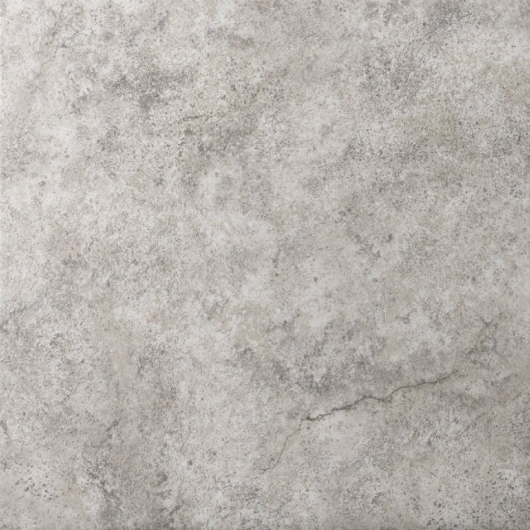 Emser Toledo 13" x 13" Pressed Matte Ceramic Floor Tile, Silver, 13.1" x 13.1"