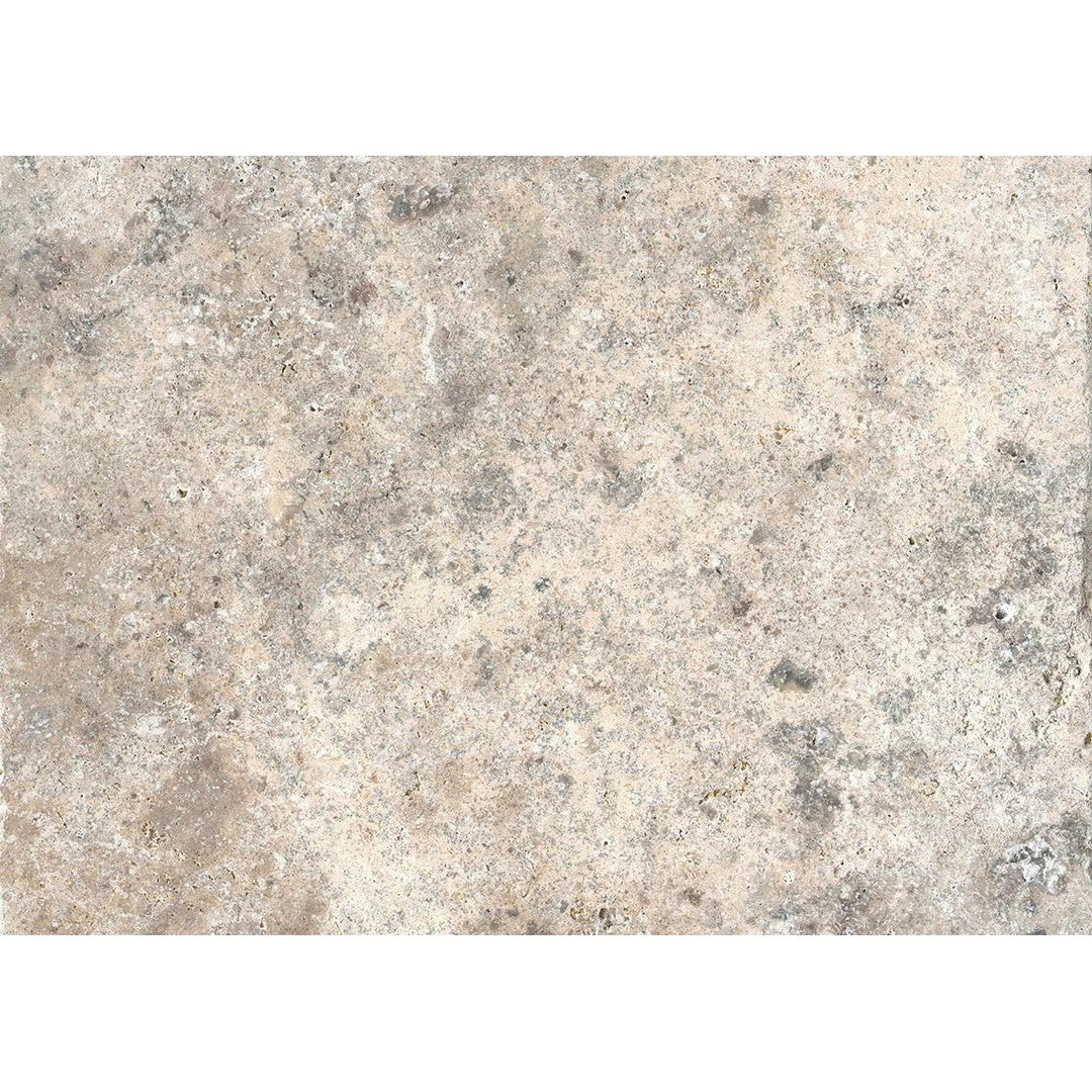 Emser Ancient Silver 16" x 24" Tumbled Natural Stone Tile, Silver, 16" x 24"