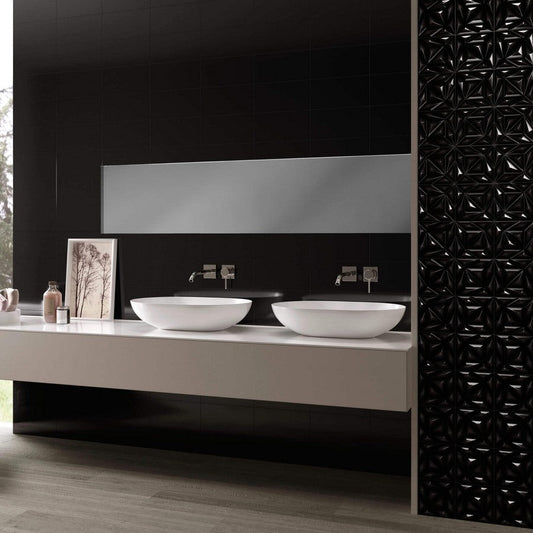 happy-floors-esenzia-6-x-6-pressed-glossy-ceramic-deco-wall-tile-black-deco
