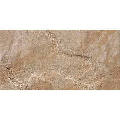 Happy Floors Eternity 12" x 24" Pressed Natural Porcelain Tile, Gold, 12" x 24"