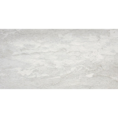 Emser Milestone 12" x 24" Rectified Matte Porcelain Tile, White, 11.81" x 23.62"