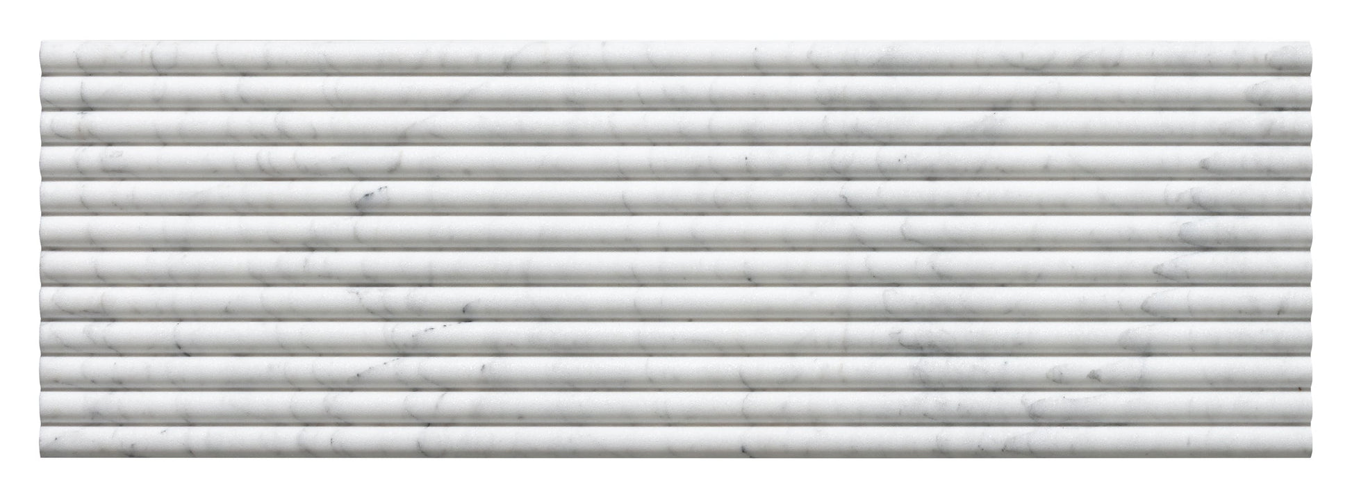 Emser Flutique 12" x 36" Honed Rectified Stone Fluted Limestone Tile, Vento, 12.01" x 35.98"