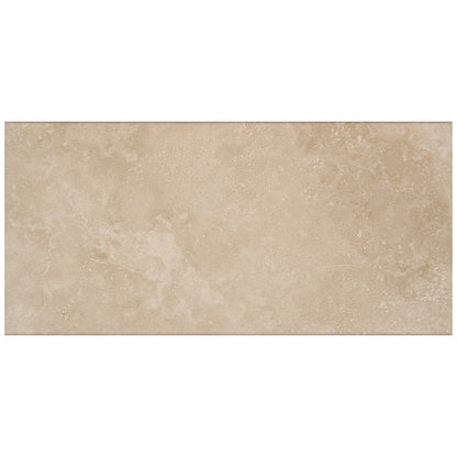 Happy Floors Cipriani 12" x 24" Pressed Natural Porcelain Tile, Almond, 12" x 24"