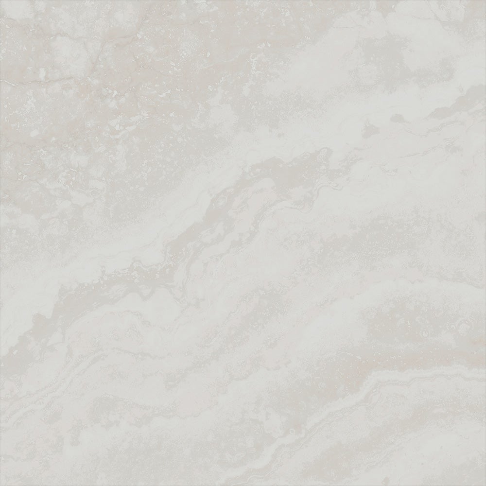 Happy Floors Cipriani 24" x 24" Pressed Natural Porcelain Tile, White, 24" x 24"
