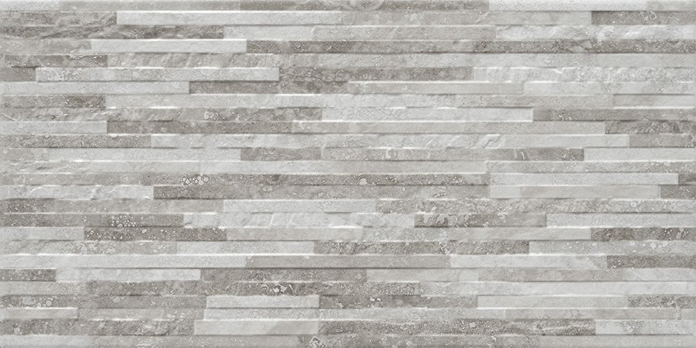 White | Grey / 12" x 24"