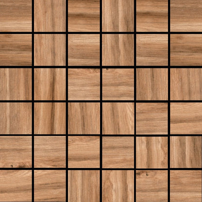 Happy Floors Cypress 12" x 12" Rectified Natural Porcelain 2" Mosaic, Bronze, 12" x 12"