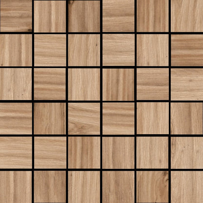 Happy Floors Cypress 12" x 12" Rectified Natural Porcelain 2" Mosaic, Natural, 12" x 12"