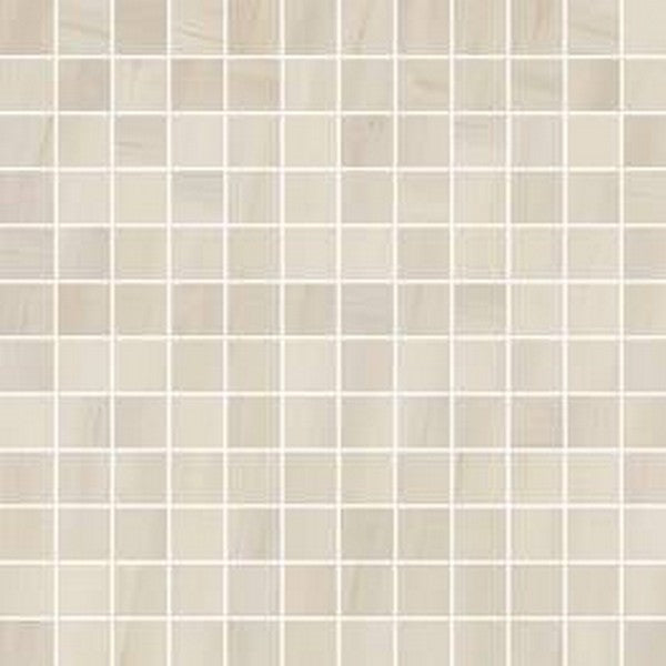 Happy Floors Dolomite 12" x 12" Natural Porcelain 1" Mosaic, Beige, 12" x 12"