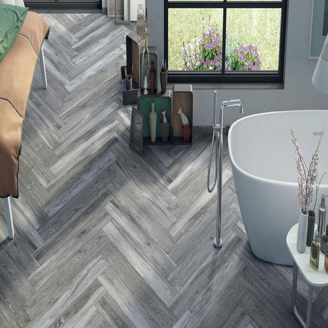 Happy Floors Reserve 6.5" x 40" Rectified Natural Porcelain Tile