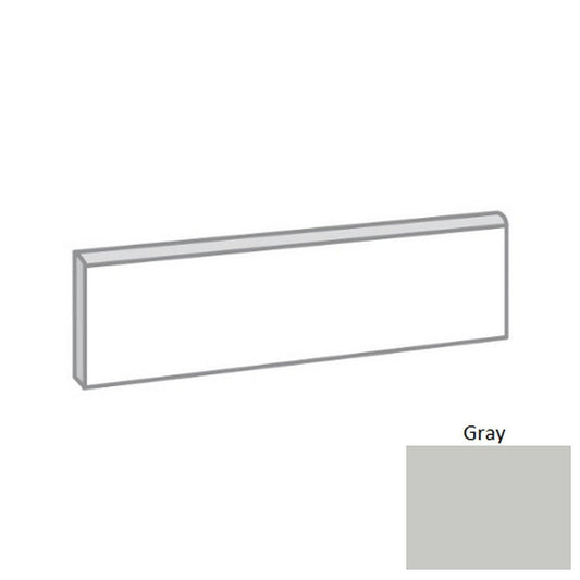 Emser Stone Fusion 3" x 24" Matte Porcelain Bullnose, Gray, 3" x 24"