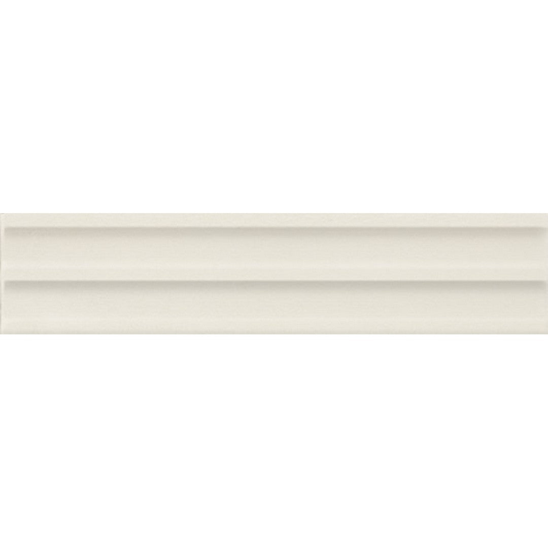 Daltile Indoterra 2" x 9" Matte Porcelain Fluted Floor Tile, White Deser, 2.25" x 9.5"