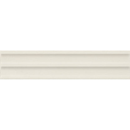 Daltile Indoterra 2" x 9" Matte Porcelain Fluted Floor Tile, White Deser, 2.25" x 9.5"