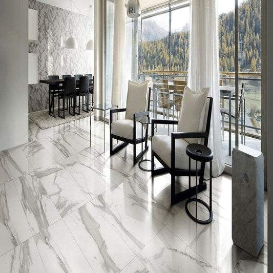 Happy Floors Italia 24" x 24" Rectified Natural Porcelain Tile