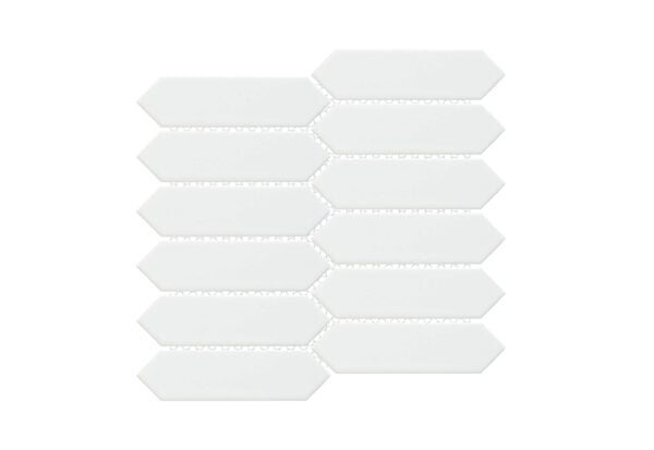 Happy Floors Artisan 11.5" x 11.5" Glossy Porcelain 2x4" Flat Brick Mosaic, Black, 11.5" x 11.5"