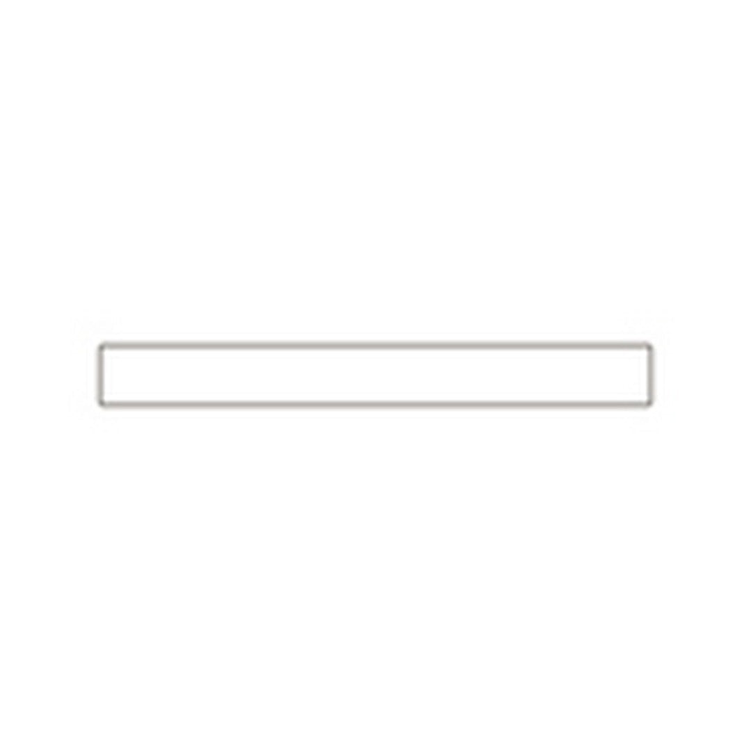 Marazzi Presario 0.5" x 12" Honed Natural Stone Petite Pencil Rail, Lumen White, 0.5" x 12"
