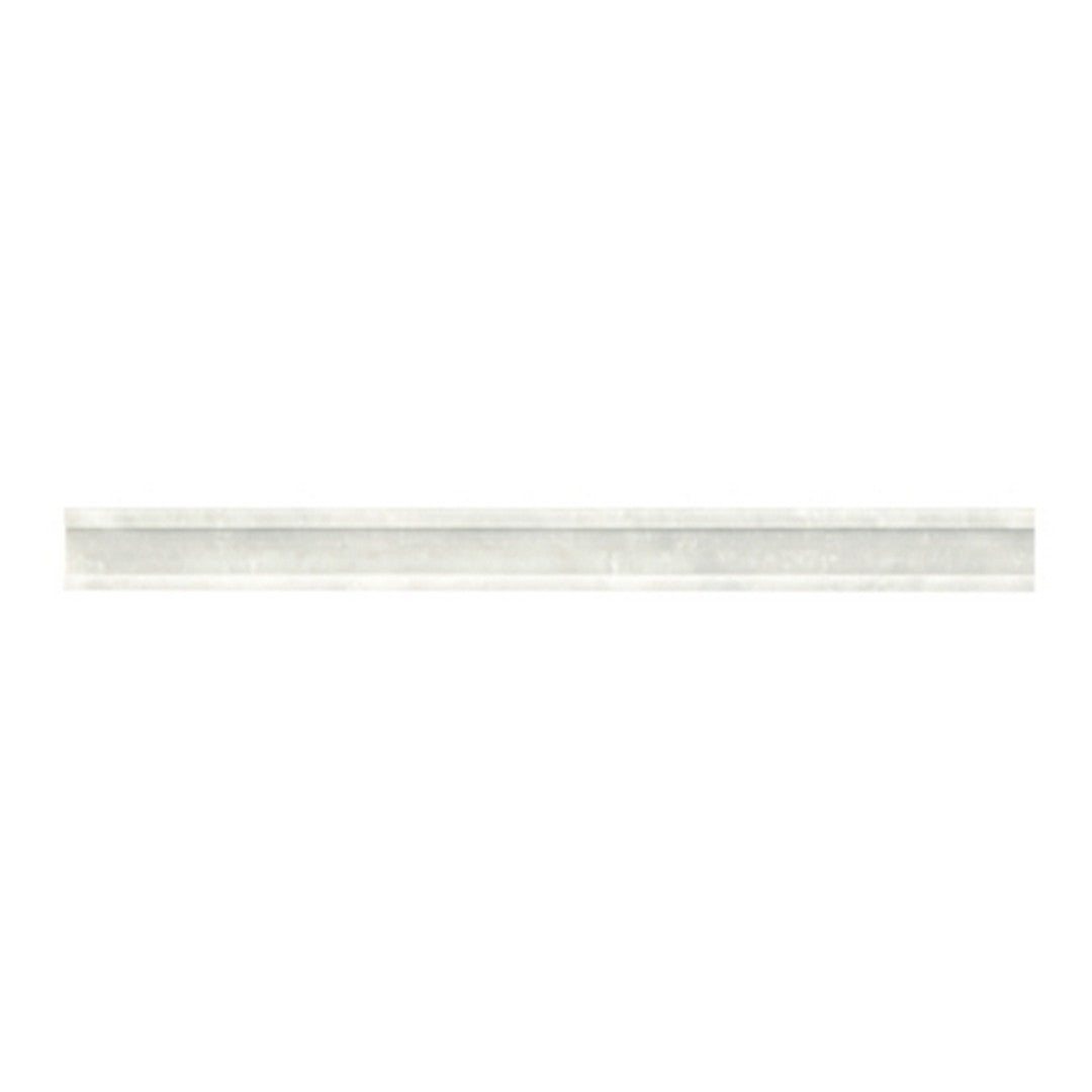 Daltile Natural Stone Marble 0.75" x 12" Honed Modern Pencil Rail Trim, Stormy Mist, 0.75" x 12"