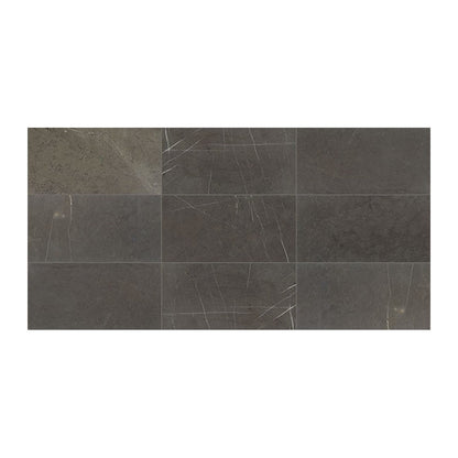 Daltile Natural Stone Marble 12" x 24" Honed Tile, Antico Scuro, 12" x 24"