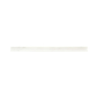 Daltile Natural Stone Marble 0.75" x 12" Polished Modern Pencil Rail Trim, Empyrean Ice, 0.75" x 12"