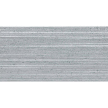 Emser Metro 12" x 24" Honed Limestone Linear Tile, Blue, 12" x 24"