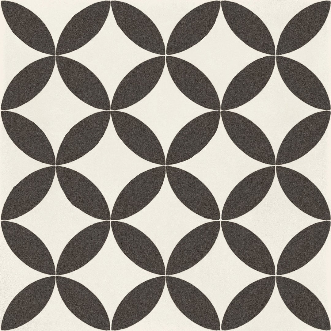 Marazzi D_Segni 8" x 8" Stella Deco Matte Porcelain Tile, Stella Smoke Blend, 7.88" x 7.88"